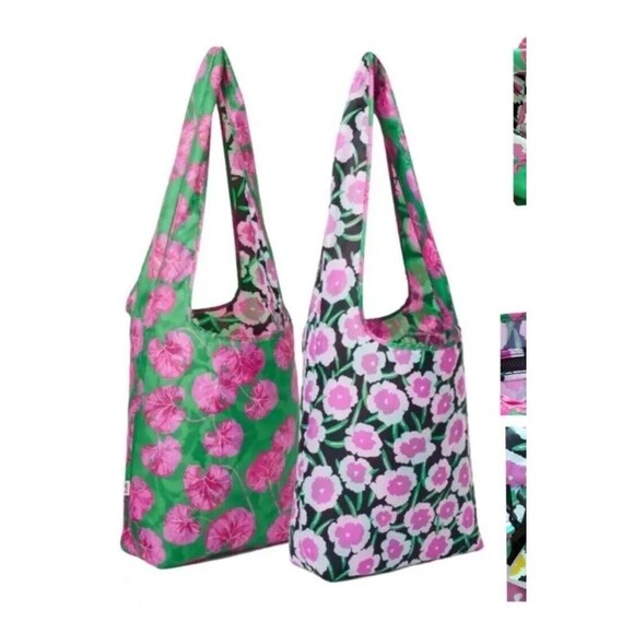 DVF for Target Reusable Reversible Market Shopping Bag Tote Poppy/Geranium NEW - Picture 1 of 5